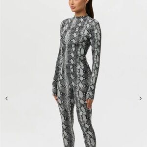 Snakeskin Print Bodysuit